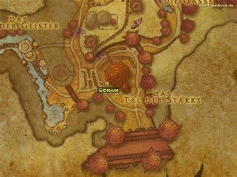 Goram - Händler/Handwerker - Map & Guide - Freier Bund - World of Warcraft