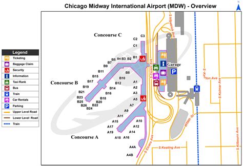 Midway Airport Terminal Map – Verjaardag Vrouw 2020