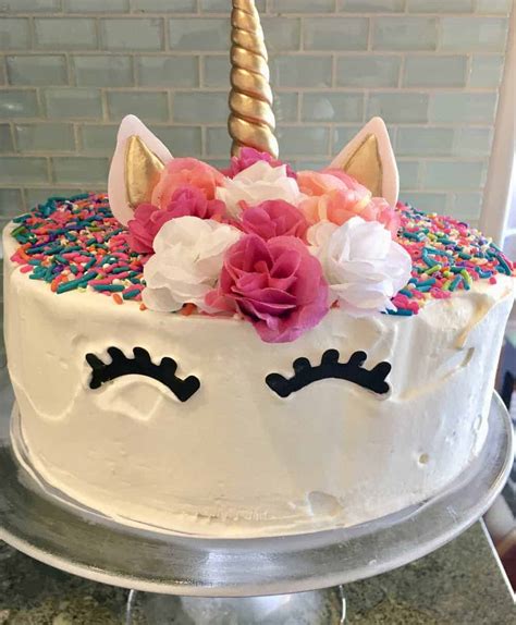 Unicorn Ice Cream Cake | Step-by-Step Instructions - This Delicious House