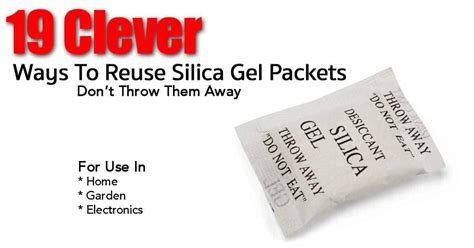 19 Clever Tips For Reusing Silica Gel Packets