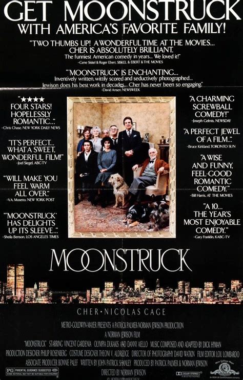 Moonstruck (1987) | Movie posters, Romance movie poster, Norman jewison