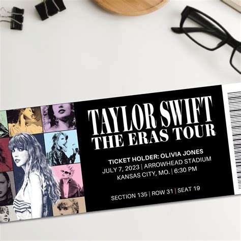 Taylor Swift the Era's Tour Concert Ticket for Gifting or - Etsy UK