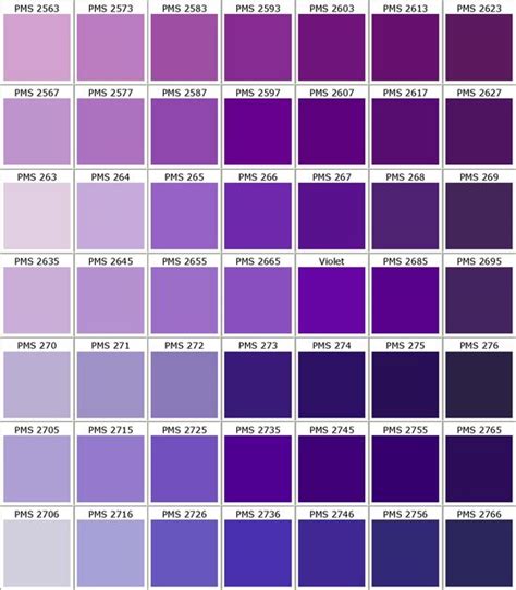 Pantone Purples | Purple color chart, Pantone color chart, Purple color ...