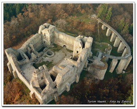 Ziar Piatra-Neamt Cetatea Neamtului - vedere din aer - poza zilei