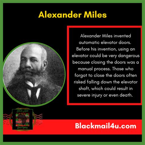 Alexander Miles: Black Inventor of Automatic Elevator Doors – Black ...