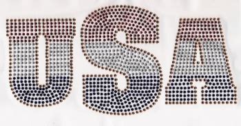 Rhinestone Transfers Made in the USA USA rhinestone transfer | My ...