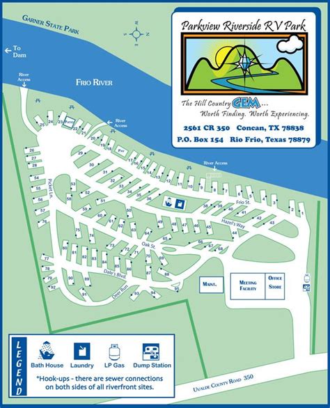 Parkview Riverside RV Park-great little RV park across from Garner ...