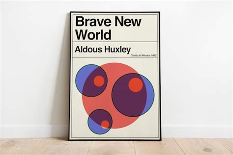 Brave New World Aldous Huxley Dystopian Retro Vintage - Etsy