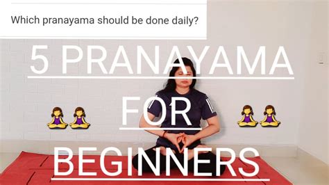 which Pranayam should be done daily? 5 Basic Pranayam for beginners # ...