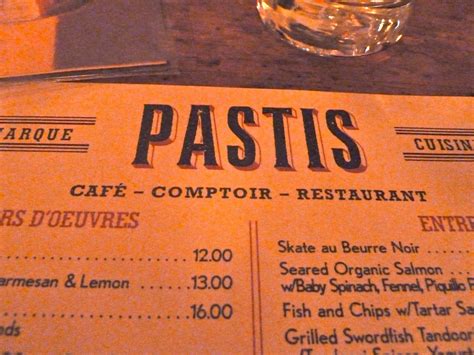 A Foodie's Joy: Pastis (New York City)