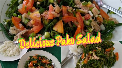 My own version of making Paku Salad(edibleFern) - YouTube