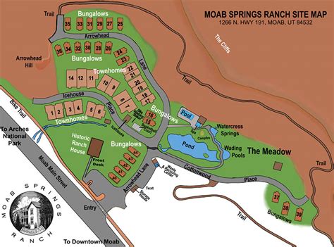 Our Property | Local Area Map | Moab Springs Ranch | Moab, Utah