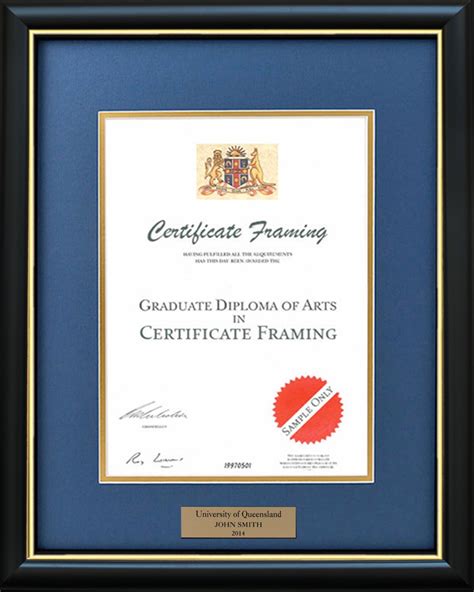 Certificate Frame for a University of New South Wales Degree