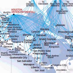 United Airlines route map - Asia Pacific