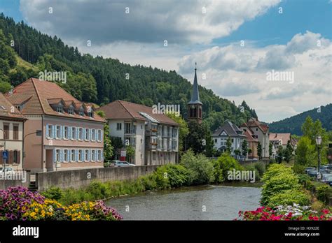 River Kinzig, Wolfach, Black Forest, Baden-Wurttemberg, Germany Stock ...