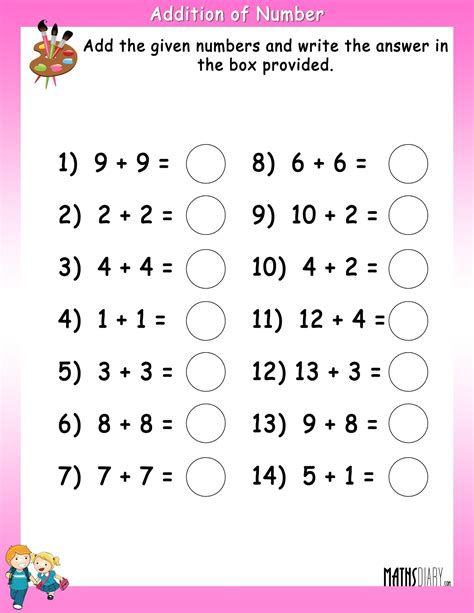 Addition/Subtraction of numbers worksheets - Math Worksheets ...