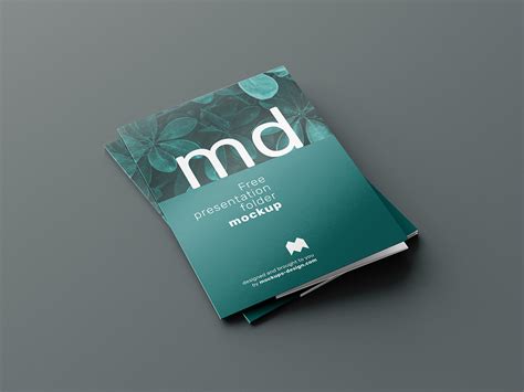 Free presentation folder mockup - Mockups Design