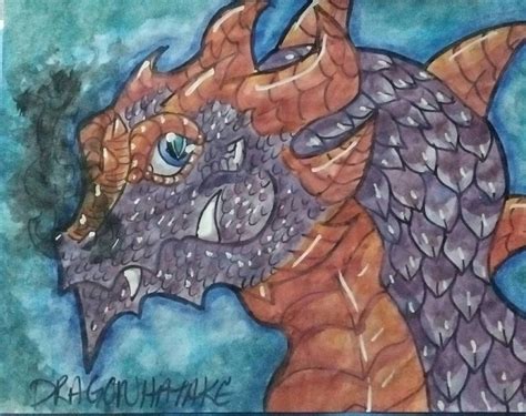 Dragon Watercolor Painting by DRAGONHATAKE on DeviantArt