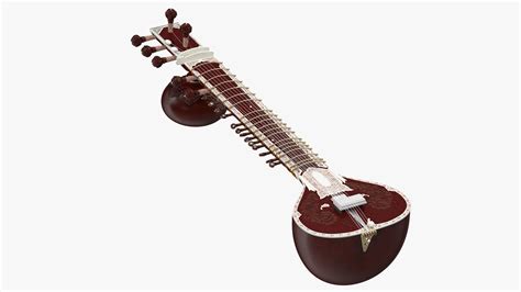 Sitar Indian Classical Musical Instrument 3D Model $49 - .3ds .blend ...