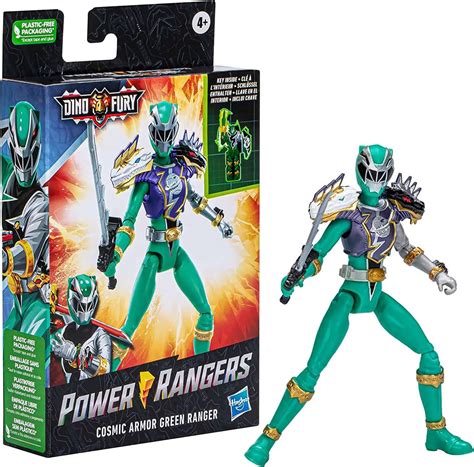 Power Rangers Dino Fury Cosmic Armor Green Ranger 6 Action Figure ...