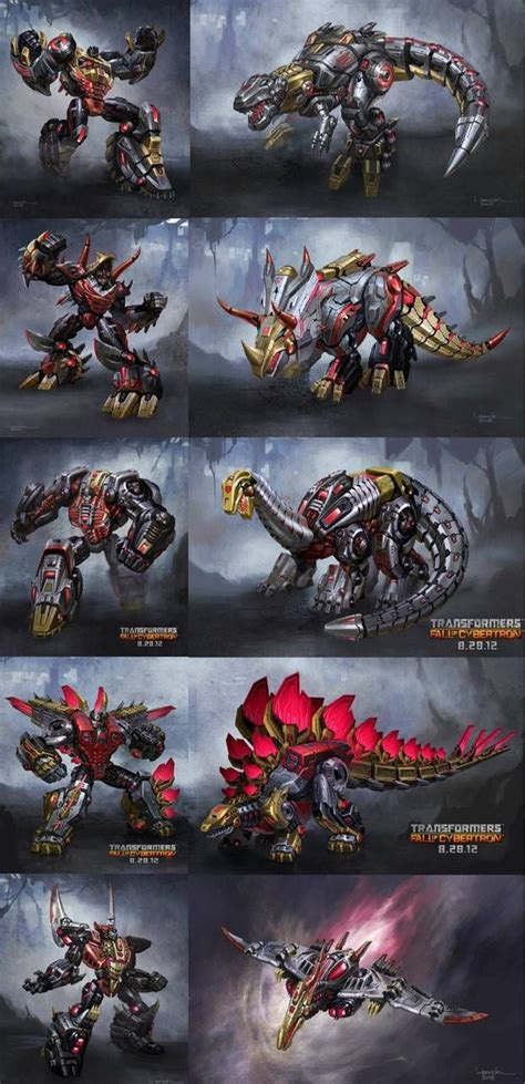 concept art from Highmoon studios of all 5 Dinobots | Transformers ...