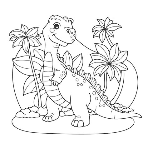 Dinosaur birthday coloring Vectors & Illustrations for Free Download ...