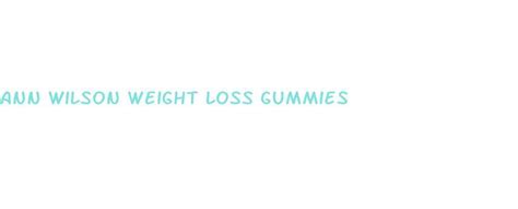 Ann Wilson Weight Loss Gummies - Island Conservation