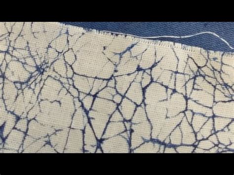 How To Create A Batik Crackle Effect On Fabric With A Flour And Water ...