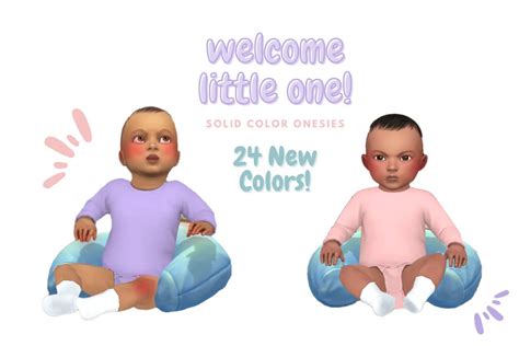 21+ Most Adorable Sims 4 Infant Clothing CC (Onesies, Bows, Pacifiers ...