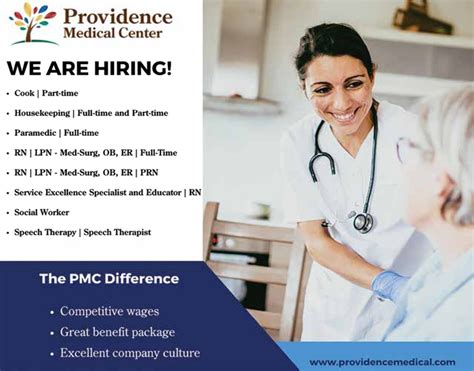 We are Hiring!, Providence Medical Center, Wayne, NE