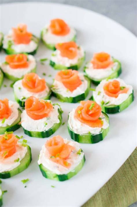 Smoked Salmon Cucumber Bites (Easy Appetizer) - Delicious Meets Healthy