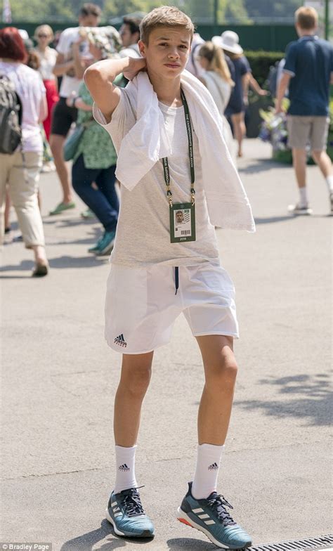 Romeo Beckham meets Nadal and Djokovic at Wimbledon | Daily Mail Online