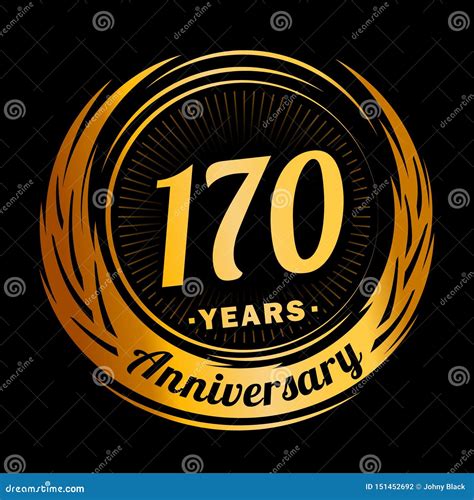 170 Year Anniversary. Elegant Anniversary Design. 170th Logo. Stock ...