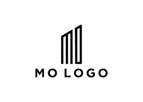 Premium Vector | Mo logo design vector illustration