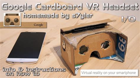 Google Cardboard VR Headset Homemade / DIY Virtual Reality - YouTube