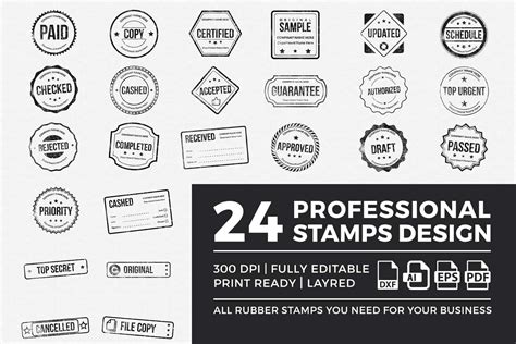 Rubber Stamp Collection Design Template | Worth to Buy | Worth 2 Buy