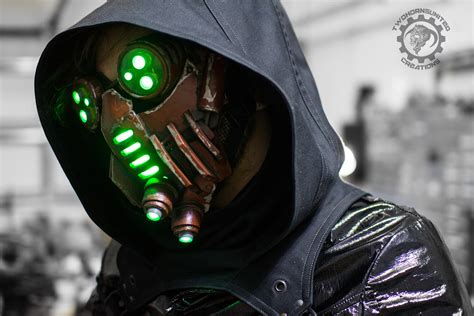 The Petrifier - Demon tech cyberpunk LED mask by TwoHornsUnited on ...