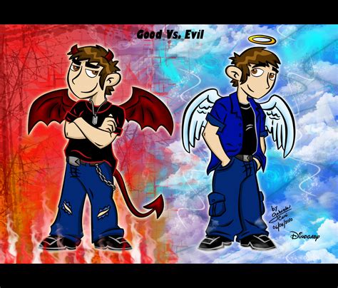 Good Vs. Evil by Dinogaby on DeviantArt