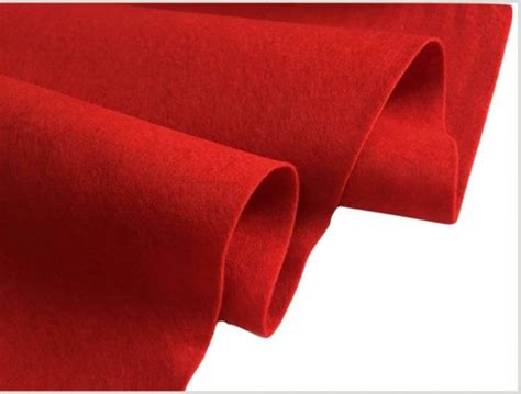 RED Felt Fabric Material Craft Plain Colours Polyester -102cm wide ...