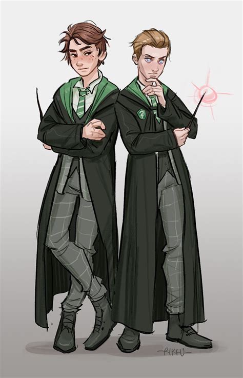 fan art hogwarts legacy sebastian sallow ominis slytherin harry potter ...