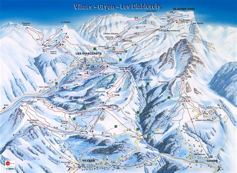 Villars Piste Map / Trail Map