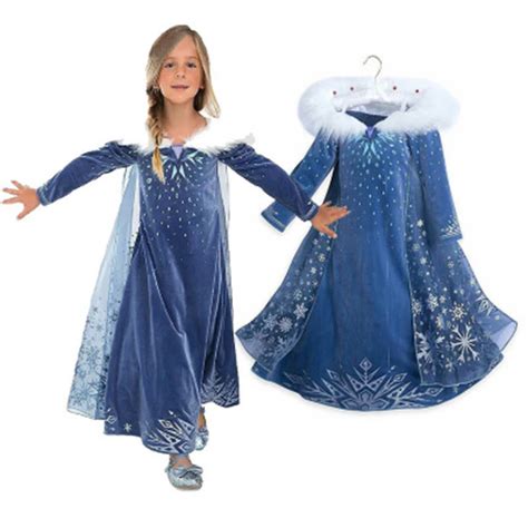 Frozen Elsa Dresses Snow Queen Princess Girl Anna Elsa Dress Cosplay ...