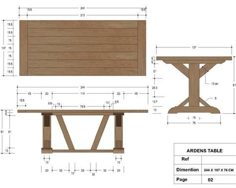 Trestle Table Measurements Baxton Studio Wishbone Chair Dining | Doxa ...