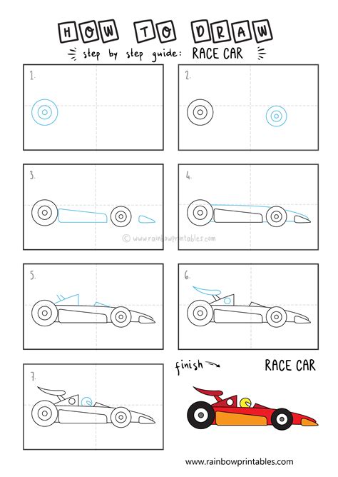 How To Draw A Nascar Car