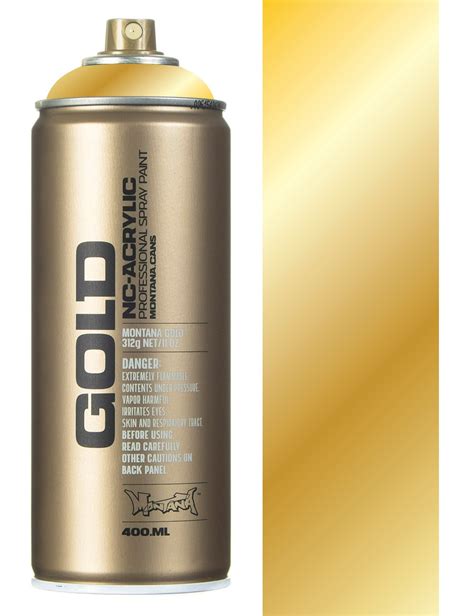 Montana Gold Gold Chrome Spray Paint - 400ml - Montana Gold from Fat ...