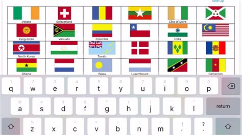 Printable Flags Of The World Quiz