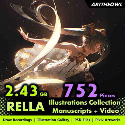 🔥 RELLA Official Illustration Collection 🔥 Anime Manga Character + CG ...