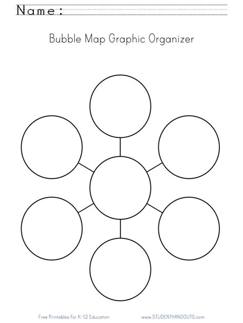 Free Printable Bubble Map Template - Printable Templates