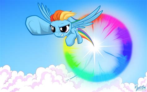 Rainbow Dash Sonic Rainboom wallpaper | Rainbow dash, My little pony ...