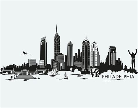 philadelphia skyline tattoo - Clip Art Library